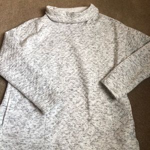 quilted crew neck